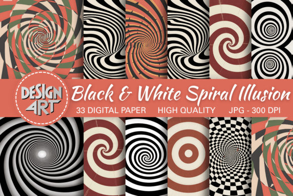 Black White Spiral Illusion Pattern: A Powerful Tool for Visual Designers