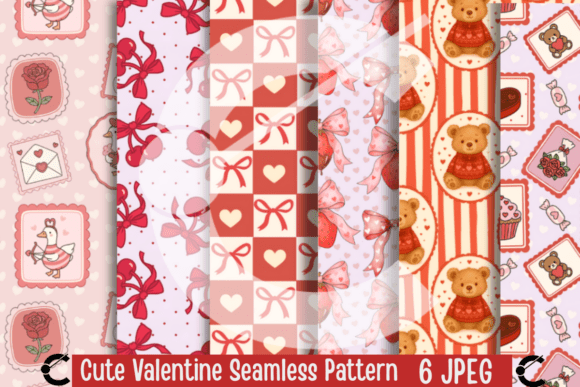Cute Valentine Seamless Pattern Bundle: A Sweet Addition to Your Creative Projects