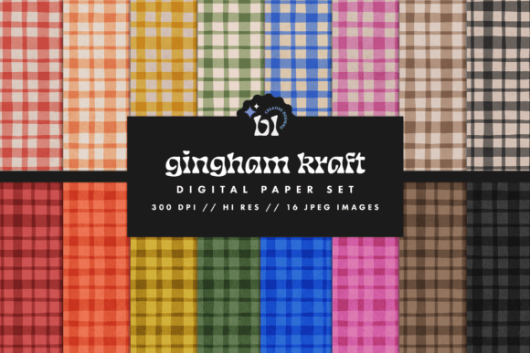 Gingham Kraft Digital Paper: A Practical Asset for Creative and Professional Use