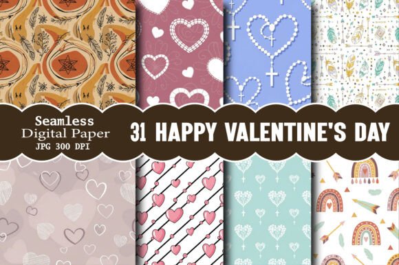 Happy Valentine's Day Papers: A Versatile Design Asset
