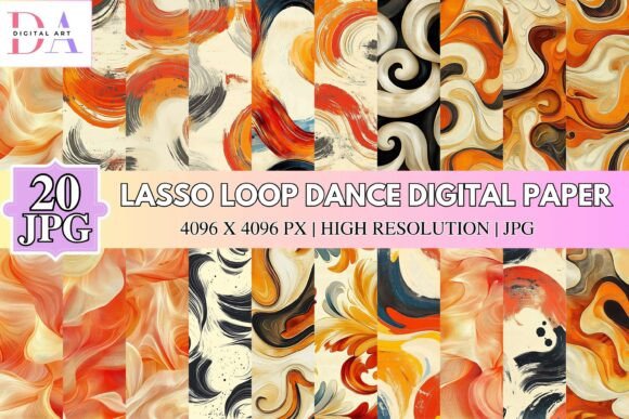 Lasso Loop Dance Digital Paper – A Versatile Tool for Creative Projects