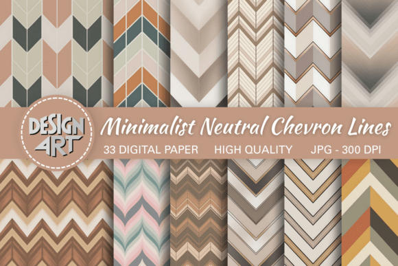 Minimalist Neutral Chevron Lines Pattern – A Versatile Design Element for Modern Projects