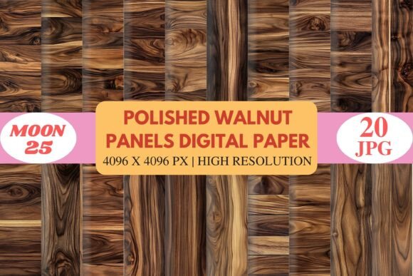 Polished Walnut Wood Texture Pack for Stunning Design Projects