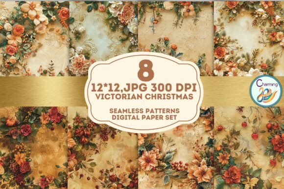 Seamless Paper Vintage Victorian Christ: A Unique Design Resource for Seasonal Creativity