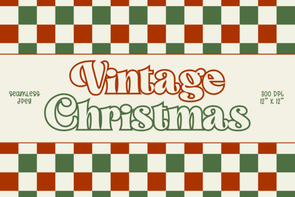 Vintage Christmas Checkered Pattern: A Timeless Design for Modern Creativity