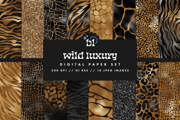 Wild Luxury Safari Digital Paper: A Creative Resource for Designers and Enthusiasts
